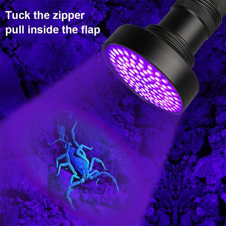 UV flashlight 395nm with LEDs for stain and pest detection