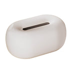 Ceramic Tissue Holder Pebble Shape with Glossy Surface