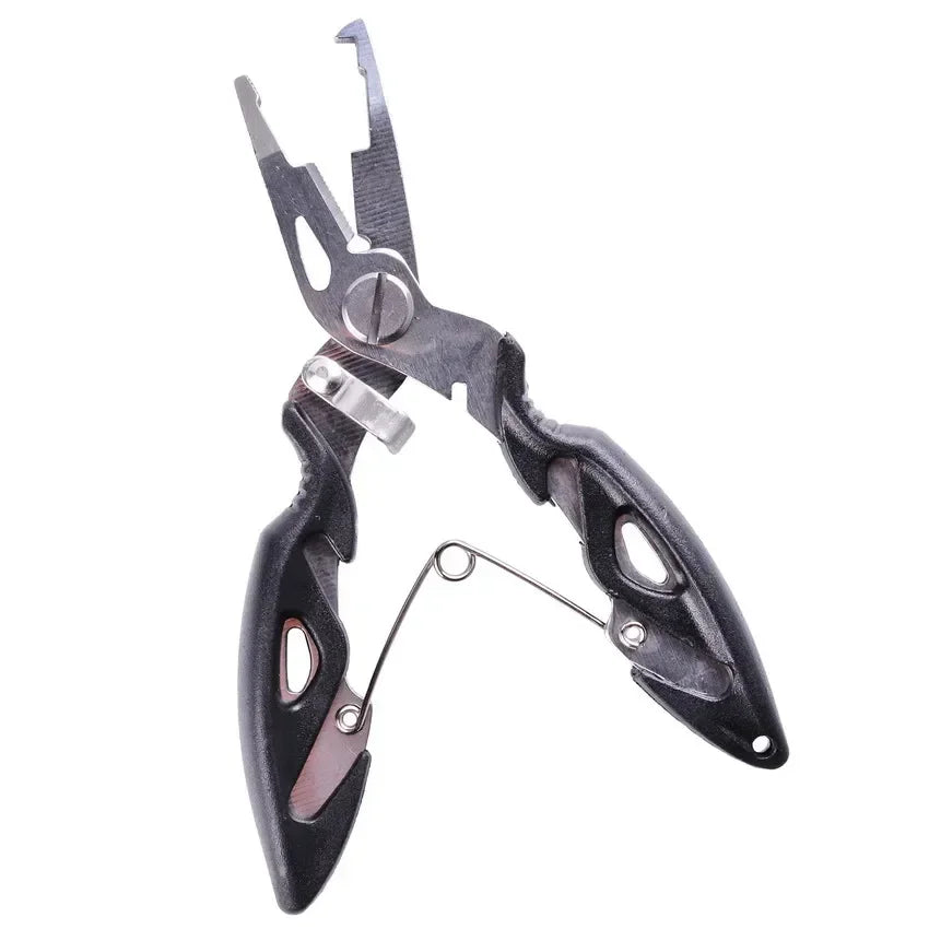 Anglertools mit Flechtschneidklinge und Hakenlöser