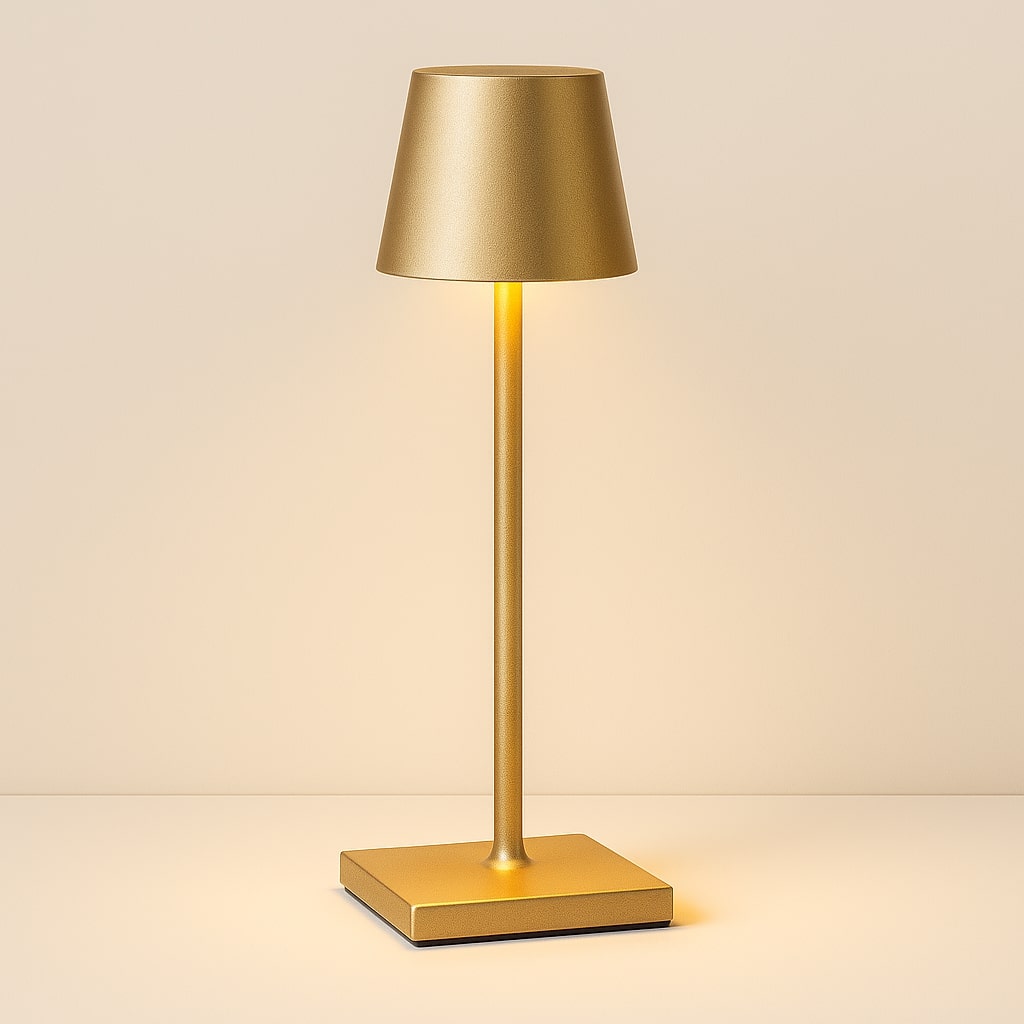 Wireless LED Table Lamp with Touch Dimmer – Cable-Free, Pure Atmosphere