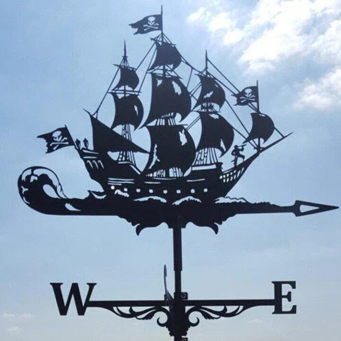 Witch Wind Vane – Decorative Garden Accessory with Wind Direction Indicator
