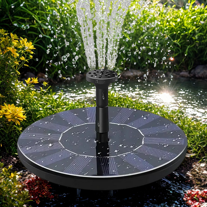 Solar-Springbrunnen schwimmend für Gartenteich