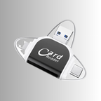 4-in-1 Card Reader with Multi-Interface - SD, Micro SD, USB, Type-C