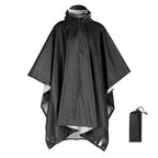 3-in-1 Regenponcho wasserdicht aus Ripstop-Nylon