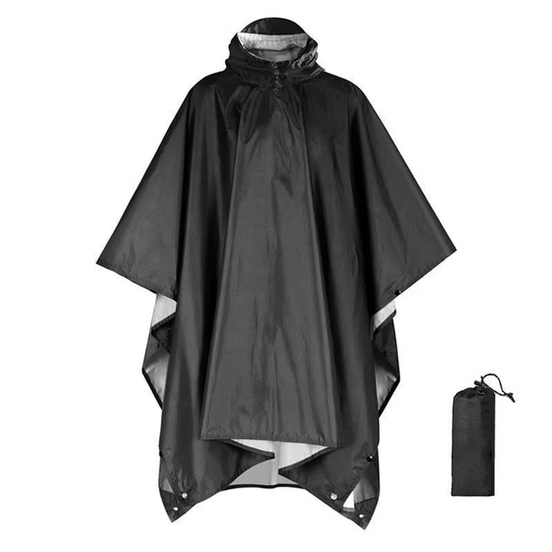 3-in-1 Regenponcho wasserdicht aus Ripstop-Nylon