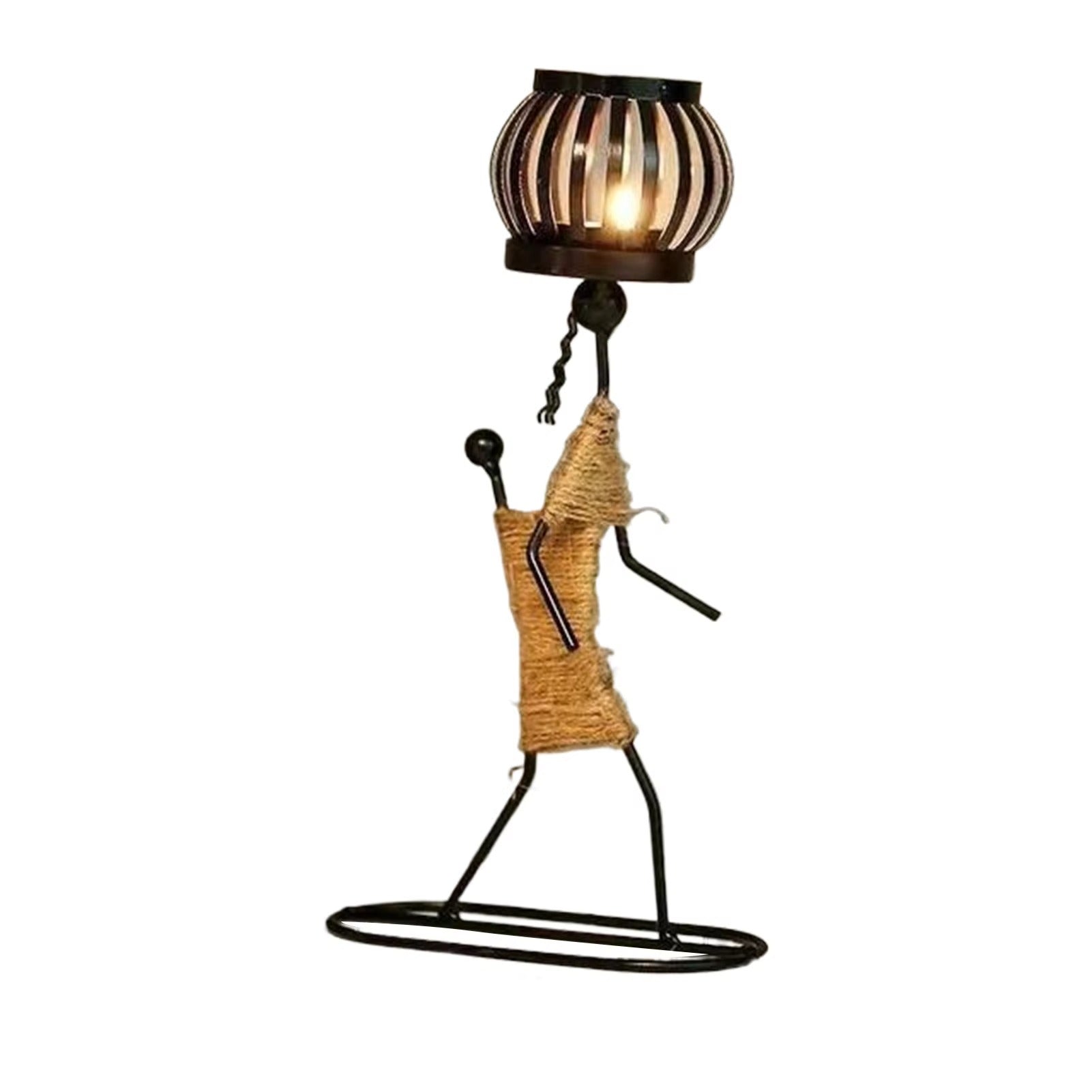 Kerzenständer Metall Figur Vintage-Design