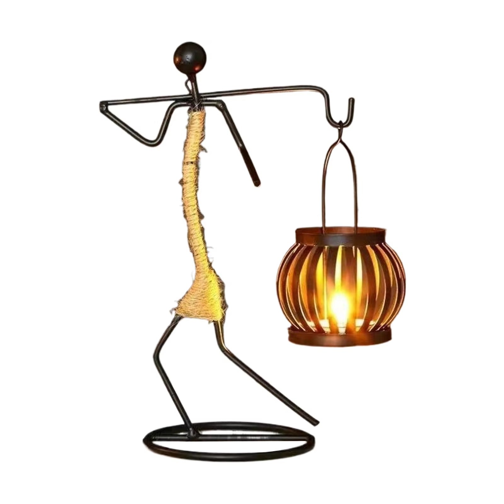Kerzenständer Metall Figur Vintage-Design