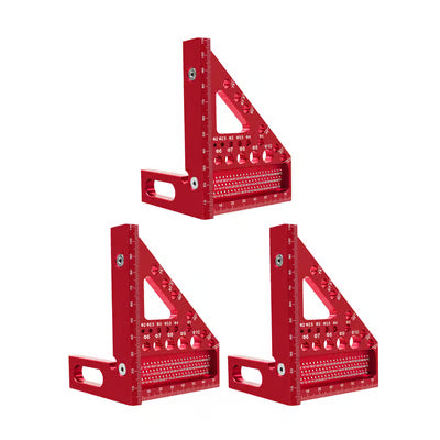 Winkellineal Aluminium mit Mehrfachwinkel-Funktion