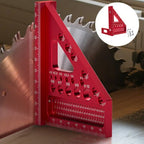 Winkellineal Aluminium mit Mehrfachwinkel-Funktion