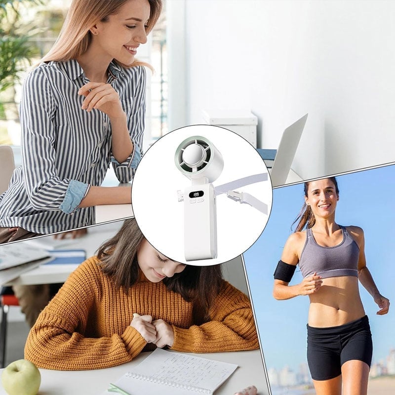 Handventilator mit Halbleiter-Kühlung und LED-Anzeige