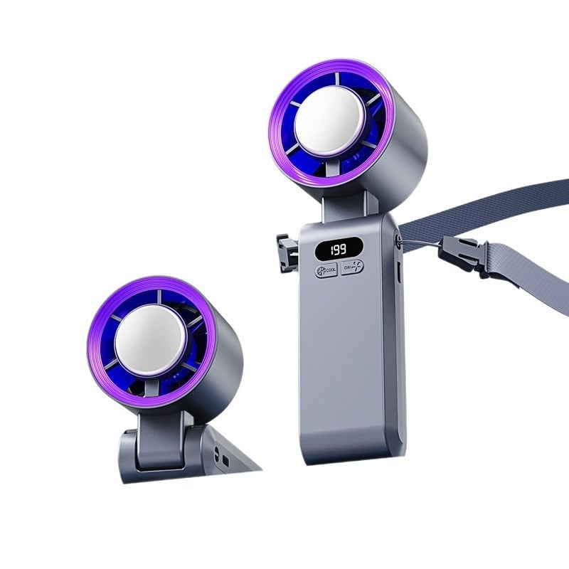 Handventilator mit Halbleiter-Kühlung und LED-Anzeige