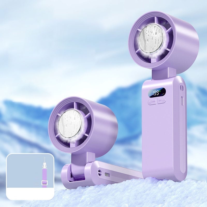 Handventilator mit Halbleiter-Kühlung und LED-Anzeige