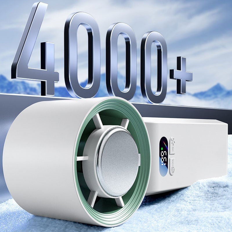 Handventilator mit Halbleiter-Kühlung und LED-Anzeige
