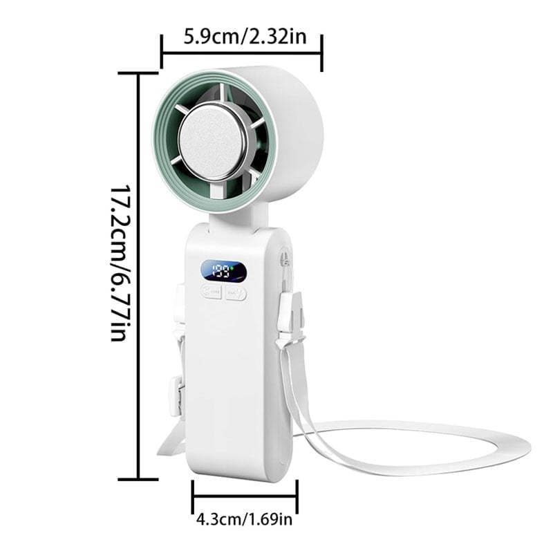 Handventilator mit Halbleiter-Kühlung und LED-Anzeige