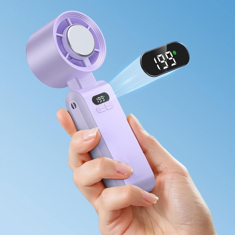 Handventilator mit Halbleiter-Kühlung und LED-Anzeige