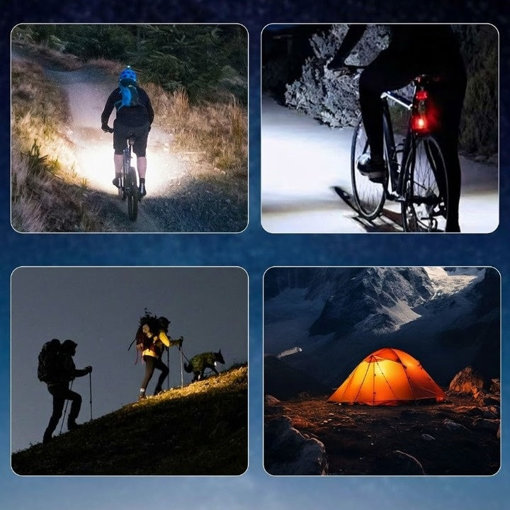 Fahrradlicht LED 1400 Lumen – USB aufladbar und wasserdicht