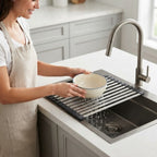 Sink Drain Rack – Heat-Resistant Stainless Steel