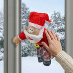 Weihnachtsmann Fensterdeko mit Crash-Effekt, bewegt sich bei Geräuschen