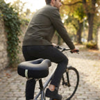 Ergonomischer Fahrradsattel noselos – breite Sitzfläche mit Federdämpfung