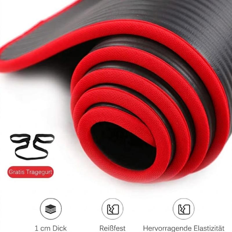 Extra Thick Yoga Mat 1 cm – Non-Slip, 183 × 61 cm, 4 Colors