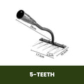 Weed Rake Carbon Steel with Pointed Tines