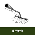 Weed Rake Carbon Steel with Pointed Tines