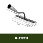 Weed Rake Carbon Steel with Pointed Tines