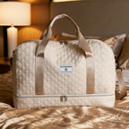 Gesteppte Reisetasche mit Schuhfach