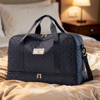 Gesteppte Reisetasche mit Schuhfach