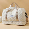 Gesteppte Reisetasche mit Schuhfach