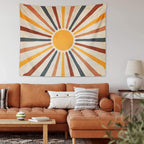 Boho Sonnen-Wandteppich -   Mivoza Deutschland