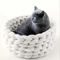 Gestrickter Tierkorb – gemütliches Nest für Katzen & Hunde