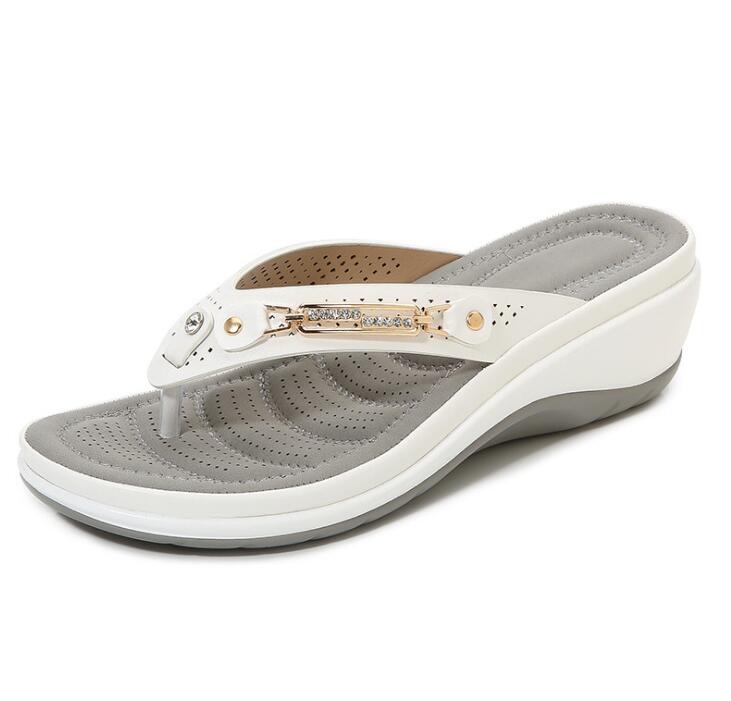 Women's sandals with heel strap