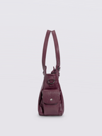 Handtasche mit Reißverschlusstaschen und abnehmbarem Trageriemen