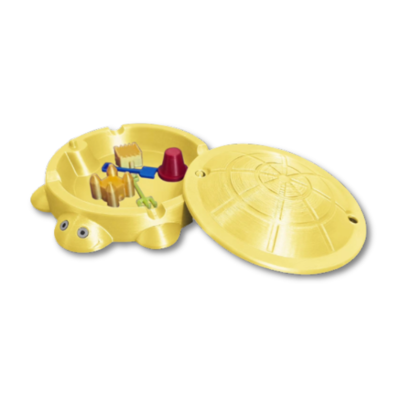 Schildkröten-Sandkasten mit Spielsand und Zubehör