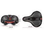Ergonomischer Fahrradsattel mit Polsterung und Reflektorstreifen
